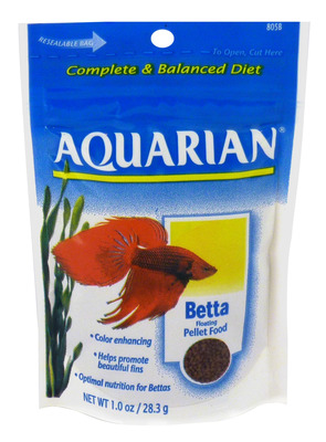 Aquarium Pharmaceuticals API Aquarian Betta Fish Food 28.3g