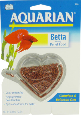 Aquarium Pharmaceuticals API Aquarian Betta Fish Food 2.5g