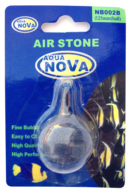 Aqua Nova Aquarium Air Stone Ball Grey 2.5cm dia