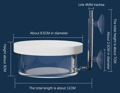 Aquarium acrylic CO2 Diffuser Large 8.5cm disc (XH-03)