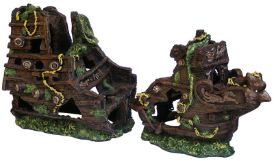 Aqua Nova Shipwreck Fish Tank Ornament Large