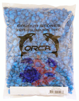 Orca Coloured Aquarium Stones Blue 1kg