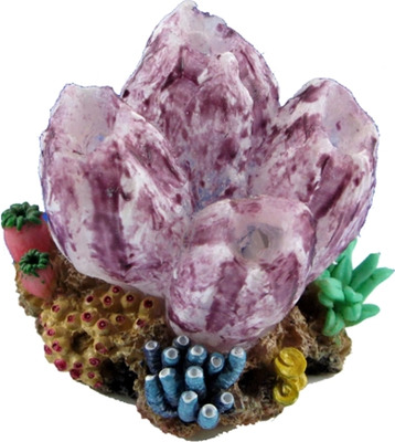 Action Aquarium Bubblers Soft Coral Purple Barnacles on Rock