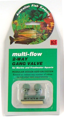 KiS Multi-Flow Aquarium Gang Valve 2-way