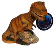 Aqua Decore Aquarium Bubbler Giant Dinosaur Brown T-Rex