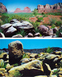 Aquarium Background Double Sided 50cm - Arizona Desert A and B