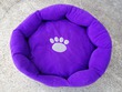 Dog Bed - Soft Donut Style Purple Medium