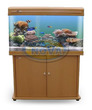 Aqua Nova Glass Fish Tank and Stand 180L Rosewood