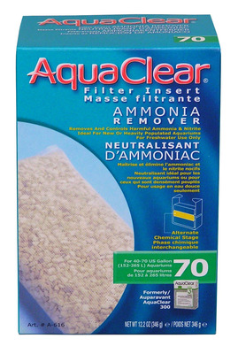 AquaClear 70 Ammonia Remover Hang On Filter Media 