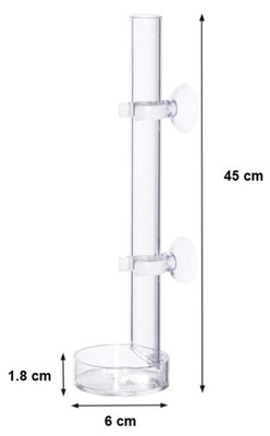 Aquarium Feeding Glass Feeding Tube 45cm