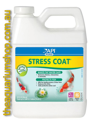 Aquarium Pharmaceuticals API PondCare Stress Coat+Plus 946mL