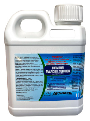 Aquasonic Formalin/Malachite Solution 1 Litre