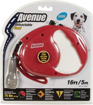 Avenue Retractable Dog Lead Medium Red 5m
