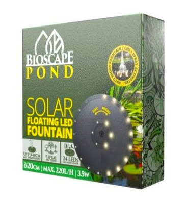 Bioscape Pond Floating Solar LED Fountain 20cm