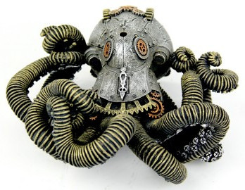 Bioscape Steampunk Octopus 16 x 17 x 8cm
