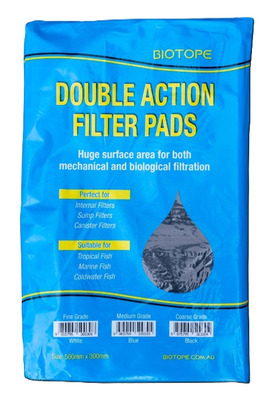 Double Action Filter Pads  Coarse Black Sponge