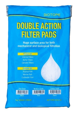 Double Action Filter Pads  Fine White Sponge