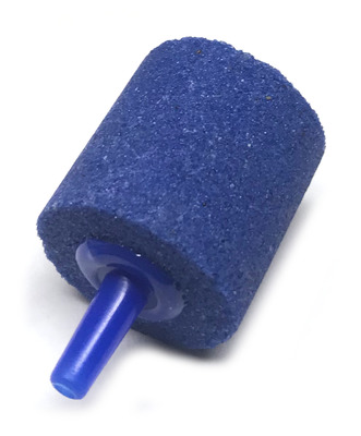 Blue Aquarium Air Stone Cylinder 25mm diameter x 24mm long - Single