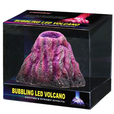 Classica Bubbling LED Volcano Ornament Set Red