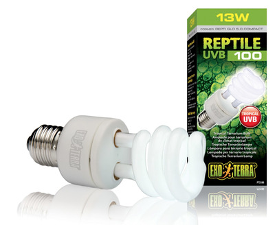 Exo-Terra Reptile UVB100 Tropical Compact Bulb  13 Watt