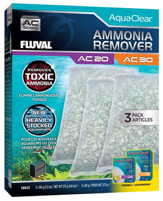 Fluval AC20/30 Ammonia Remover Insert 3 Pack Filter Media 