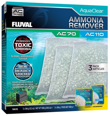 Fluval AC70/110 Ammonia Remover Insert 3 Pack Filter Media 