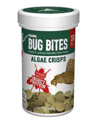 Fluval Bug Bites Crisps Algae Wafers 100g