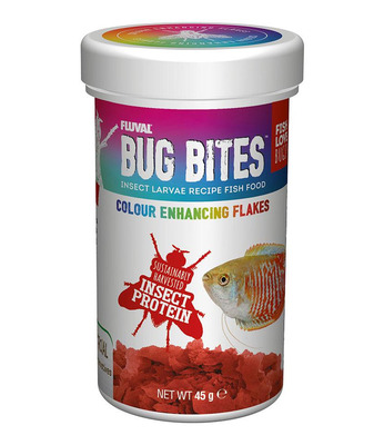 Fluval Bug Bites Colour Enhancing Flakes 45g