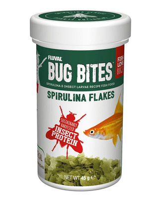 Fluval Bug Bites Spirulina Flakes 45g