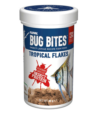 Fluval Bug Bites Tropical Flakes 90g