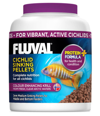 Fluval Cichlid Medium 3mm Sinking Pellets 150g