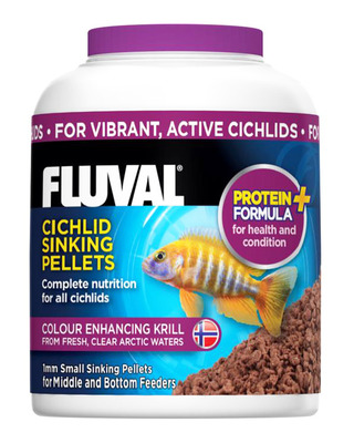Fluval Cichlid Small 1mm Sinking Pellets 90g