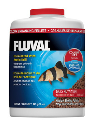 Fluval Colour Enhancing Medium 3mm Sinking Pellets 340g