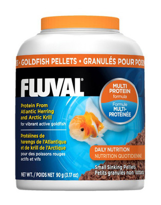 Fluval Goldfish Small 1mm Sinking Pellets 90g