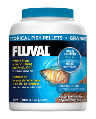 Fluval Tropical Fish Medium 3mm Sinking Pellets 150g