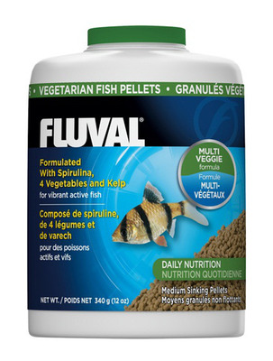 Fluval Vegetarian Medium 3mm Sinking Pellets 340g