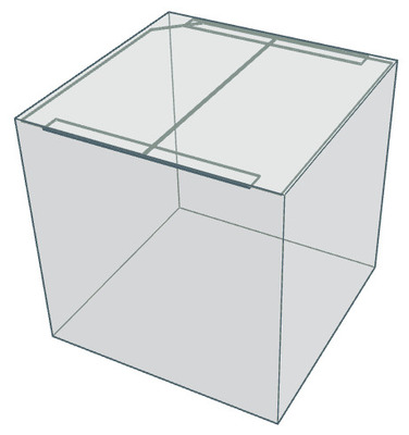 Standard Glass Aquarium Cube Tank 18 x 18 x 18inches Tank only