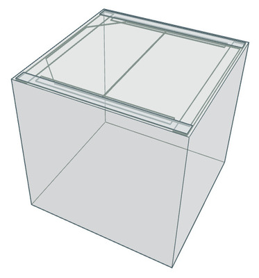 Standard Glass Aquarium Cube Tank 24 x 24 x 24inches Tank only