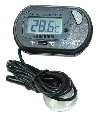  JEBO Aquarium and Ambient Temperature in and Out Digital  Thermometer : Pet Supplies