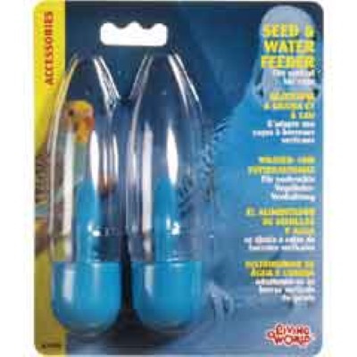 Living World Seed and Water Feeder for Birds
twin pack