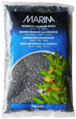 Marina Decorative Aquarium Gravel 2kg Black