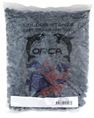 Orca Coloured Aquarium Stones Black 1kg