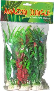 Amazon Jungle Exotic Plant Replicas 6 pack 20cm