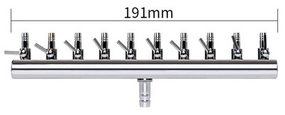 Stainless Steel Air Manifold 10 way