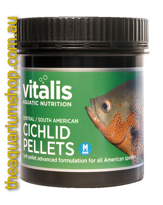 Vitalis Aquatic Nutrition Central/South American Cichlid Pellets 300g