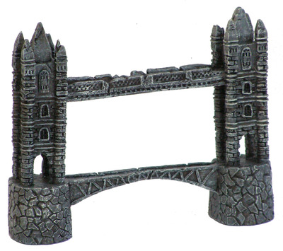 Water Works Bridge Fish Tank Ornament 14.5 x 3 x 7.5cm h