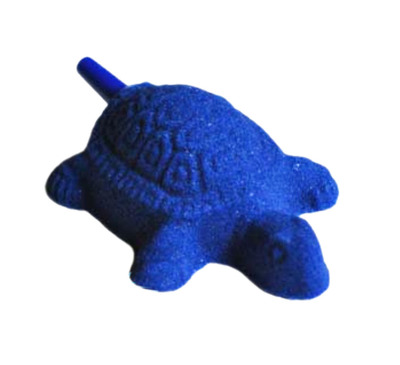 Blue Aquarium Air Stone Turtle 42x54mm