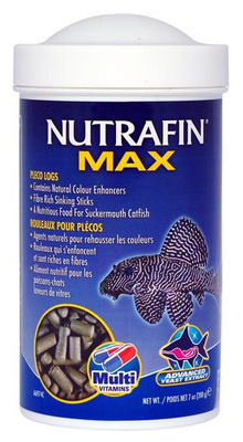 Nutrafin Max Pleco Logs Fish Food 200g