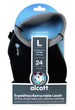 Alcott Adventure Retractable Dog Leash Black XLarge 7.3m