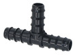 Aquarium Airline Barbed T-Joint 12mm Black